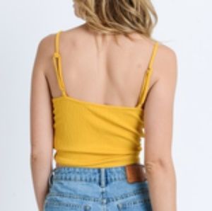 Love Tree Twist Front Crop Top